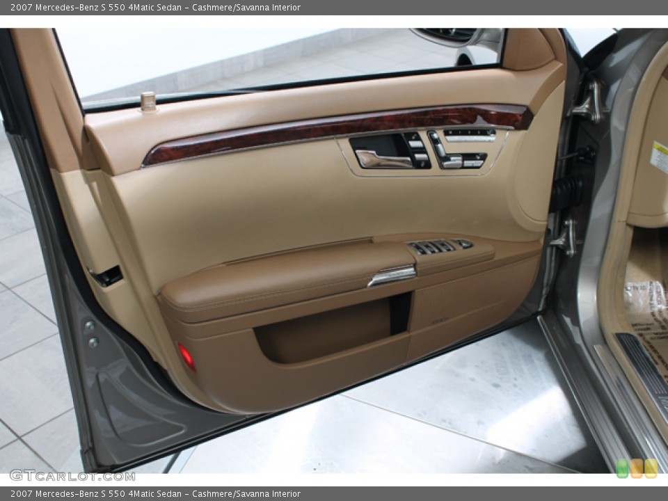 Cashmere/Savanna Interior Door Panel for the 2007 Mercedes-Benz S 550 4Matic Sedan #78478289