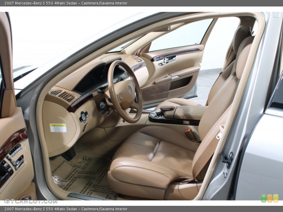 Cashmere/Savanna Interior Photo for the 2007 Mercedes-Benz S 550 4Matic Sedan #78478316