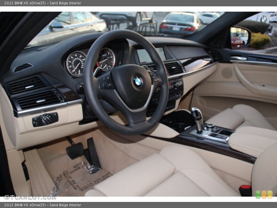 Sand Beige Interior Prime Interior for the 2013 BMW X6 xDrive35i #78480389