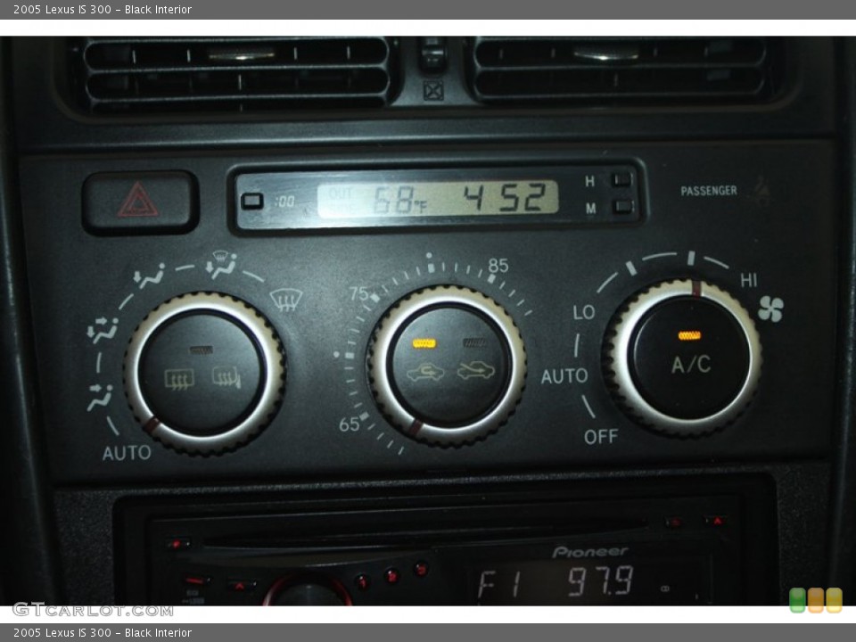 Black Interior Controls for the 2005 Lexus IS 300 #78480422