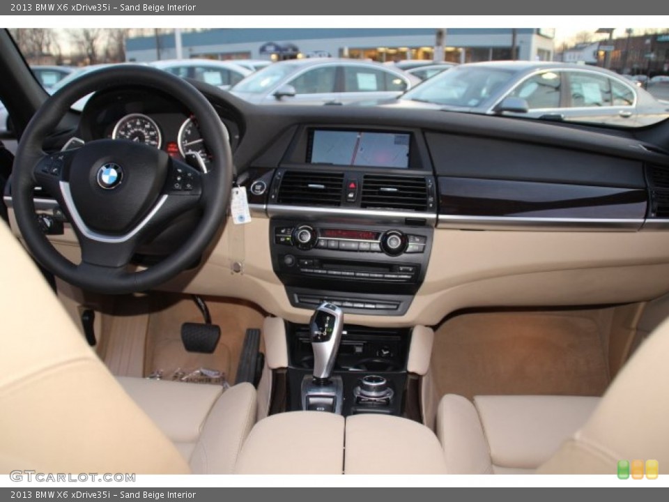 Sand Beige Interior Dashboard for the 2013 BMW X6 xDrive35i #78480512