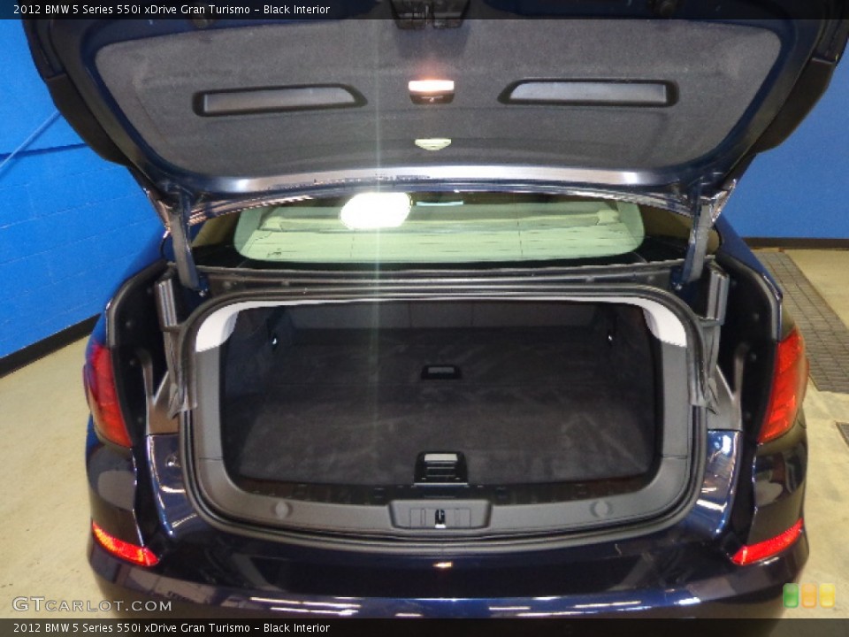 Black Interior Trunk for the 2012 BMW 5 Series 550i xDrive Gran Turismo #78481407