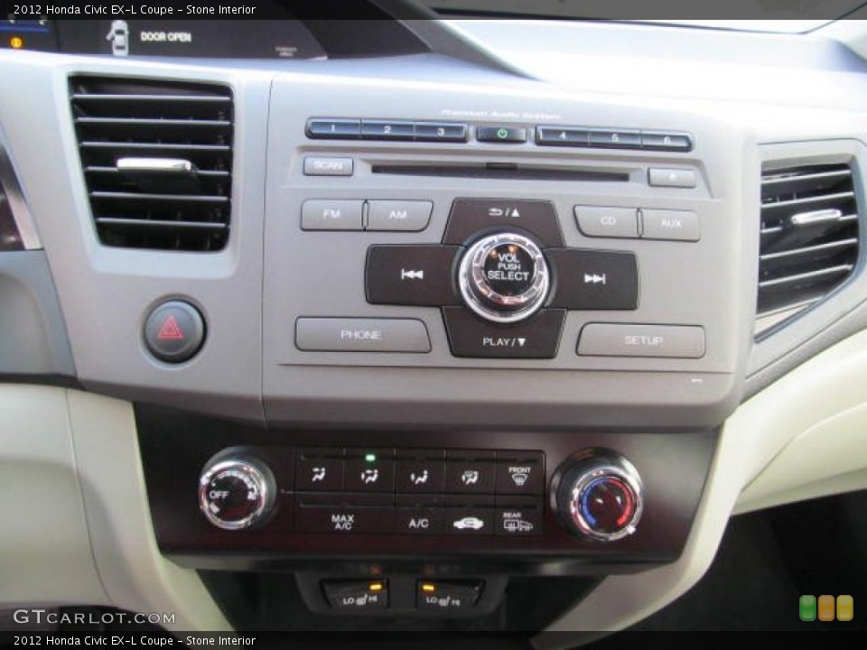 Stone Interior Controls for the 2012 Honda Civic EX-L Coupe #78481847