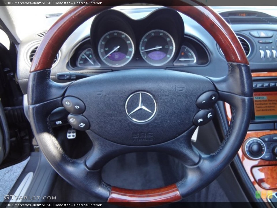 Charcoal Interior Steering Wheel for the 2003 Mercedes-Benz SL 500 Roadster #78482081
