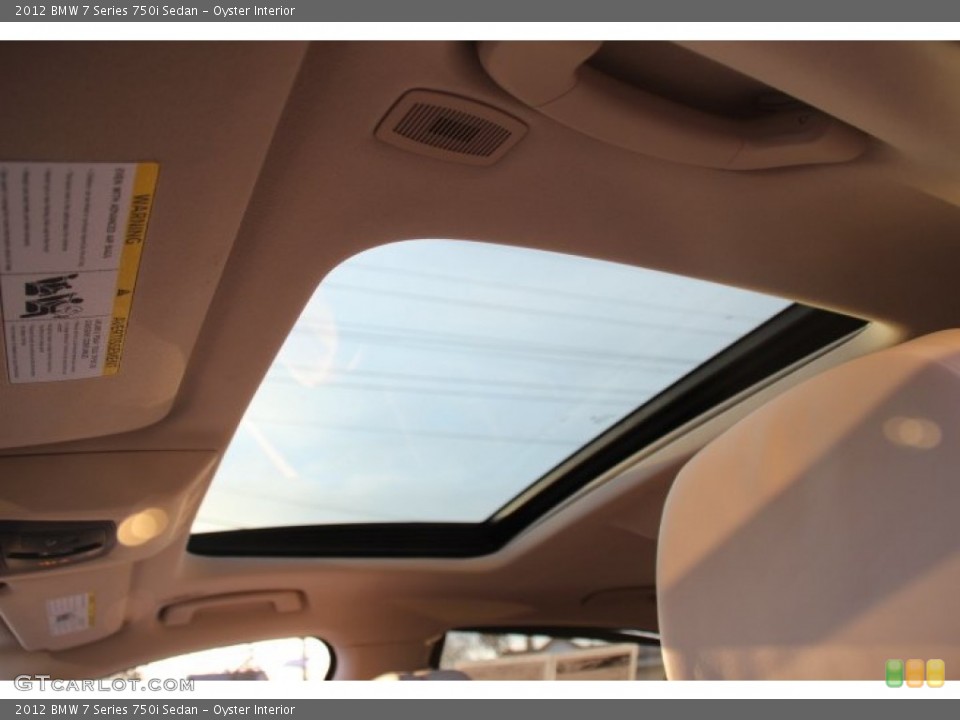 Oyster Interior Sunroof for the 2012 BMW 7 Series 750i Sedan #78482150