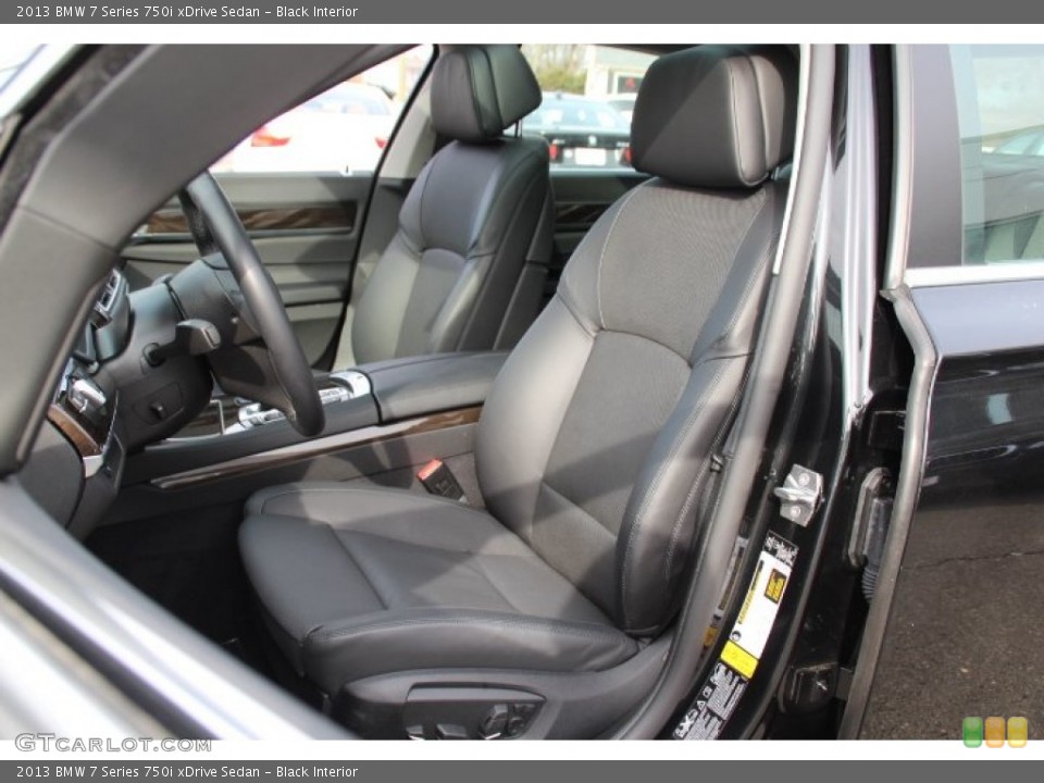 Black Interior Front Seat for the 2013 BMW 7 Series 750i xDrive Sedan #78483210