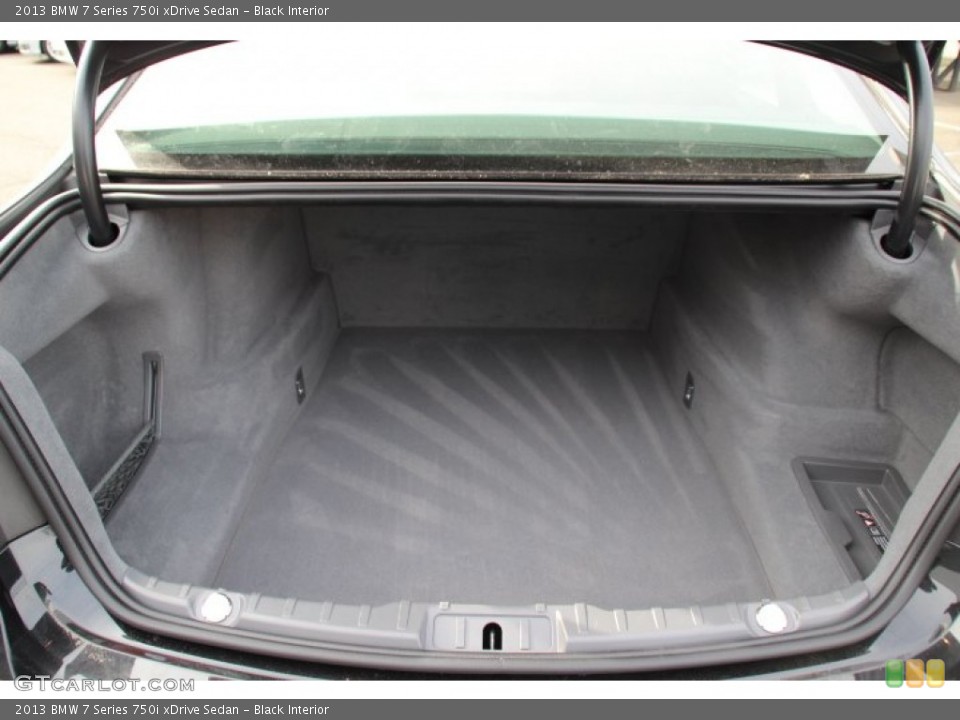 Black Interior Trunk for the 2013 BMW 7 Series 750i xDrive Sedan #78483342