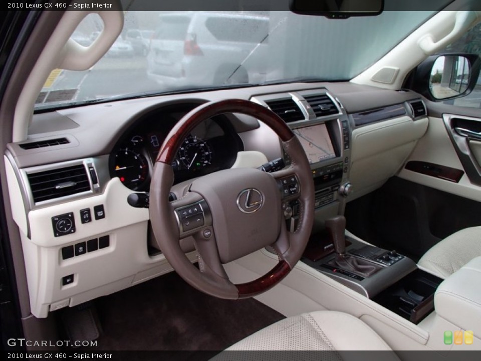 Sepia 2010 Lexus GX Interiors