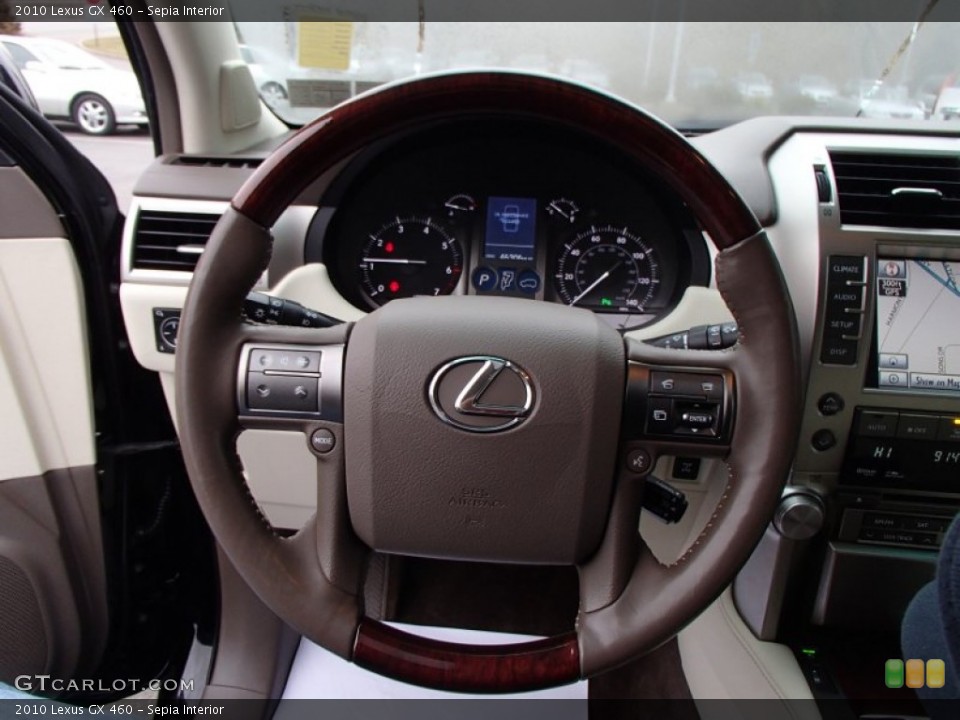 Sepia Interior Steering Wheel for the 2010 Lexus GX 460 #78483614