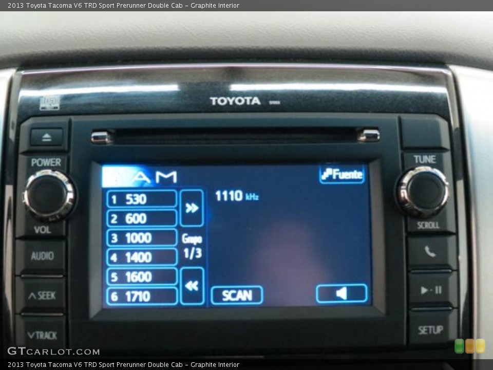 Graphite Interior Controls for the 2013 Toyota Tacoma V6 TRD Sport Prerunner Double Cab #78483851