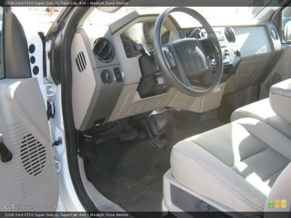 Medium Stone Interior Dashboard for the 2008 Ford F350 Super Duty XL SuperCab 4x4 #78483854