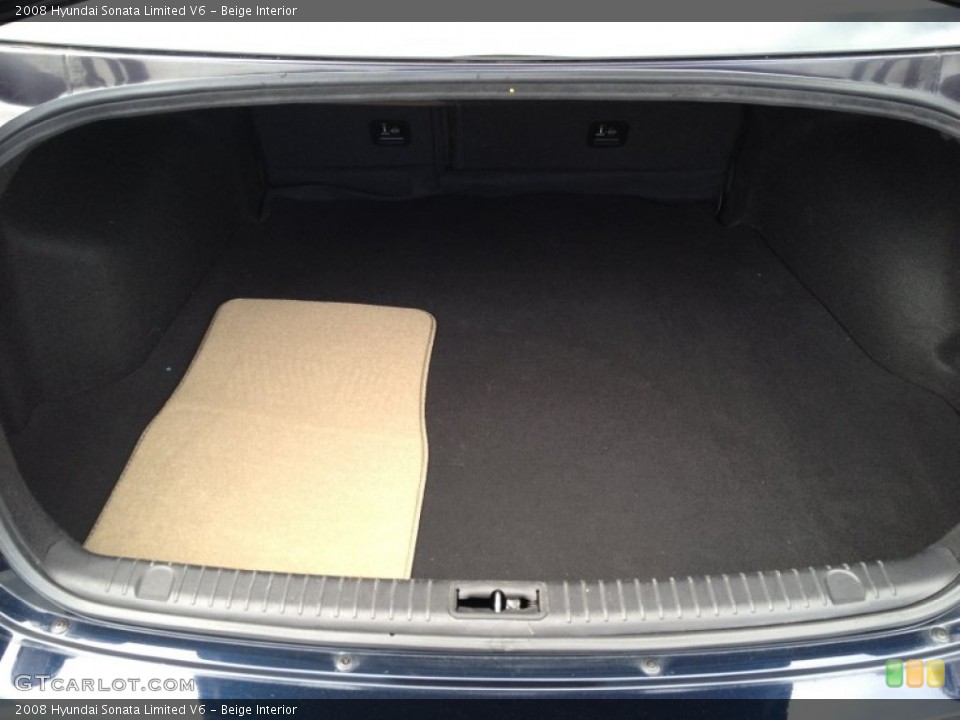 Beige Interior Trunk for the 2008 Hyundai Sonata Limited V6 #78484550