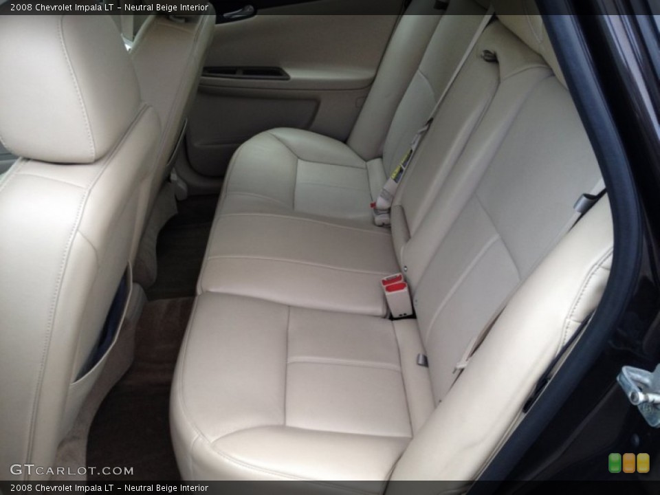 Neutral Beige Interior Rear Seat for the 2008 Chevrolet Impala LT #78484556