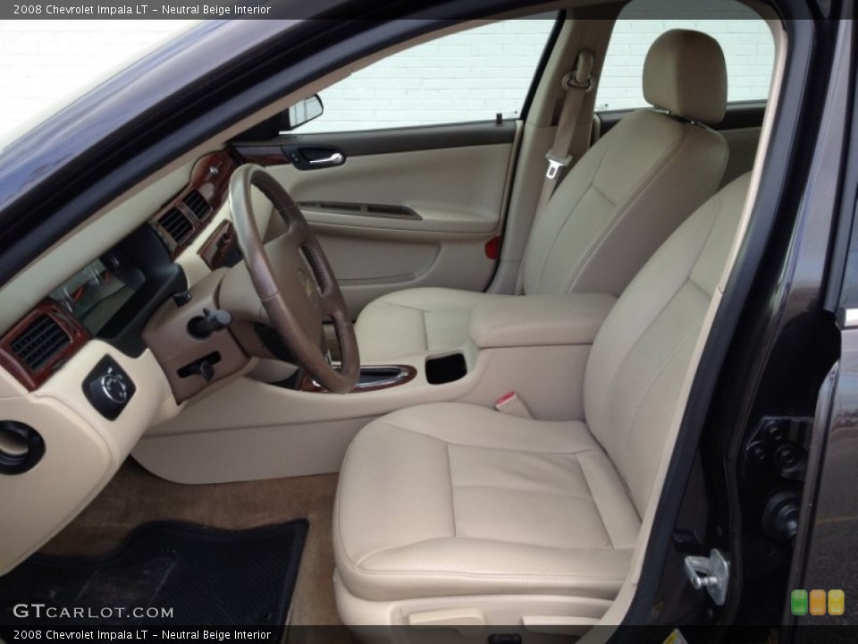 Neutral Beige Interior Front Seat for the 2008 Chevrolet Impala LT #78484721
