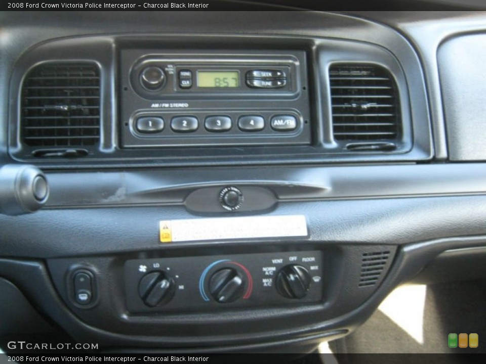 Charcoal Black Interior Controls for the 2008 Ford Crown Victoria Police Interceptor #78484924