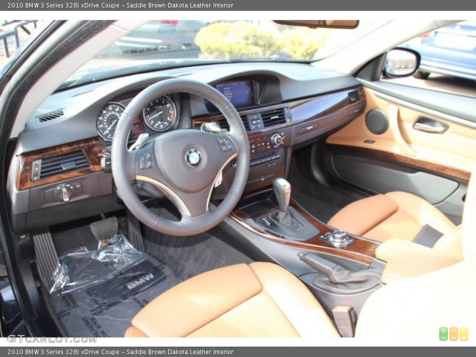 Saddle Brown Dakota Leather Interior Prime Interior for the 2010 BMW 3 Series 328i xDrive Coupe #78484940