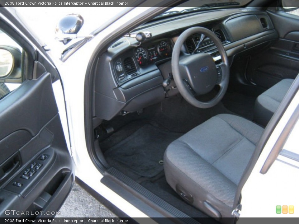 Charcoal Black Interior Photo for the 2008 Ford Crown Victoria Police Interceptor #78484975