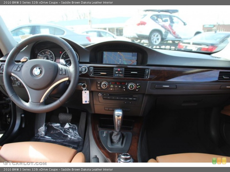 Saddle Brown Dakota Leather Interior Dashboard for the 2010 BMW 3 Series 328i xDrive Coupe #78484979
