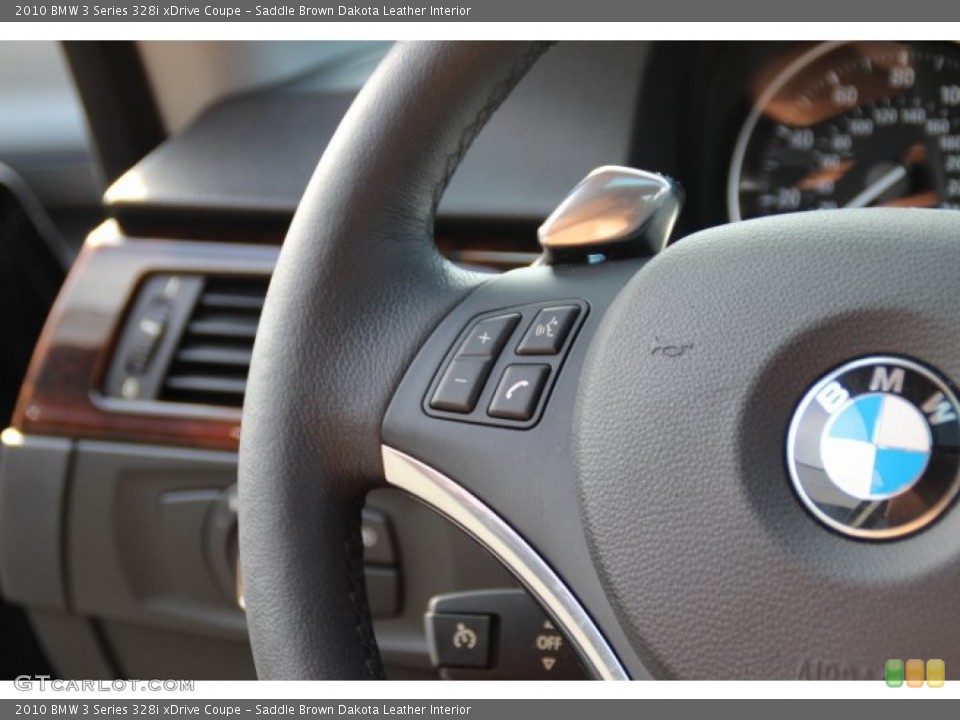 Saddle Brown Dakota Leather Interior Controls for the 2010 BMW 3 Series 328i xDrive Coupe #78485036