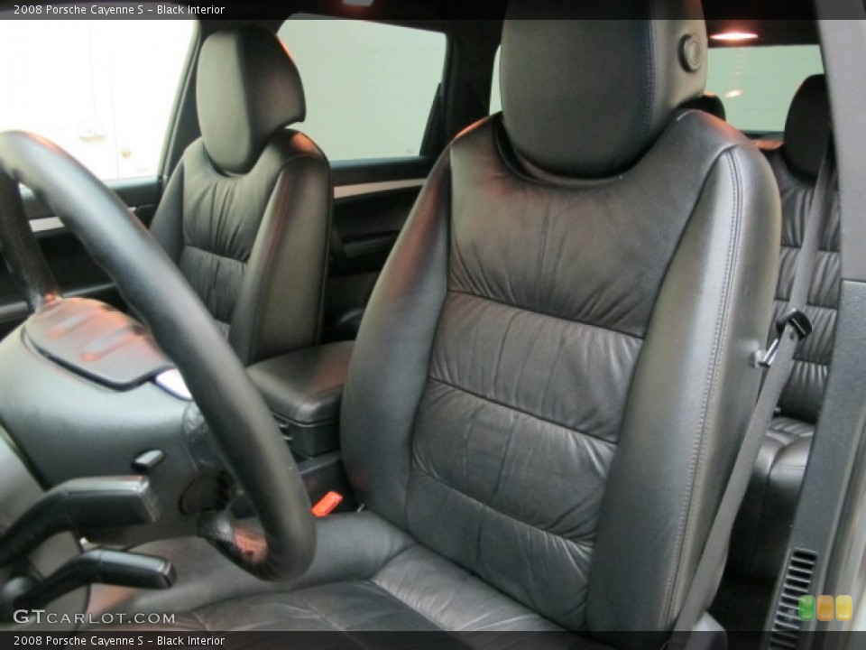 Black Interior Front Seat for the 2008 Porsche Cayenne S #78485048