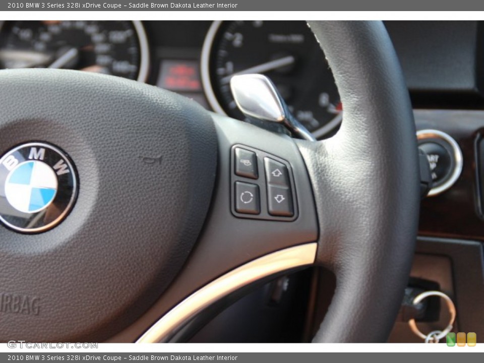 Saddle Brown Dakota Leather Interior Controls for the 2010 BMW 3 Series 328i xDrive Coupe #78485051