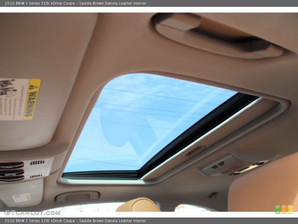 Saddle Brown Dakota Leather Interior Sunroof for the 2010 BMW 3 Series 328i xDrive Coupe #78485078