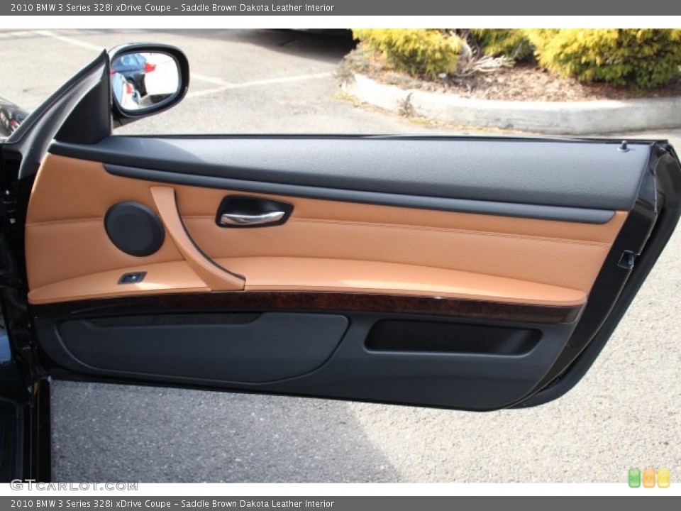 Saddle Brown Dakota Leather Interior Door Panel for the 2010 BMW 3 Series 328i xDrive Coupe #78485123