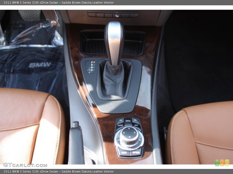 Saddle Brown Dakota Leather Interior Transmission for the 2011 BMW 3 Series 328i xDrive Sedan #78485519