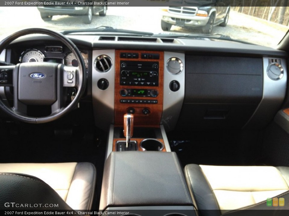 Charcoal Black/Camel Interior Dashboard for the 2007 Ford Expedition Eddie Bauer 4x4 #78485699