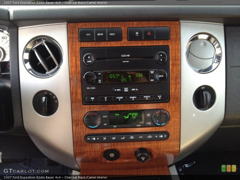 Charcoal Black/Camel Interior Controls for the 2007 Ford Expedition Eddie Bauer 4x4 #78485852