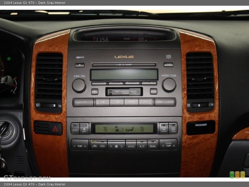 Dark Gray Interior Controls for the 2004 Lexus GX 470 #78486122