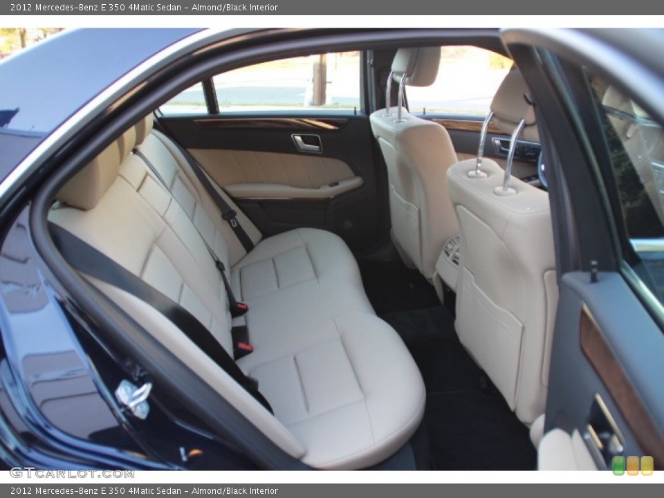 Almond/Black Interior Rear Seat for the 2012 Mercedes-Benz E 350 4Matic Sedan #78486293