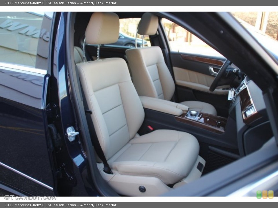 Almond/Black Interior Front Seat for the 2012 Mercedes-Benz E 350 4Matic Sedan #78486371