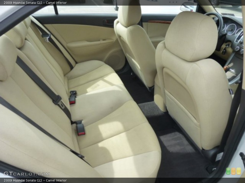 Camel Interior Rear Seat for the 2009 Hyundai Sonata GLS #78487304