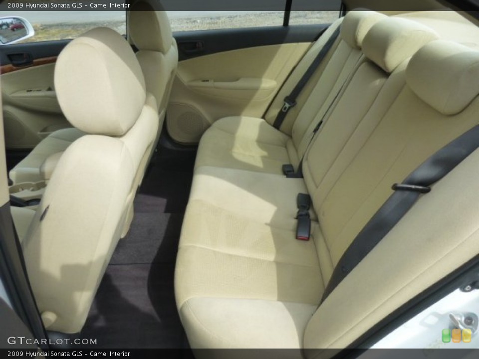 Camel Interior Rear Seat for the 2009 Hyundai Sonata GLS #78487308