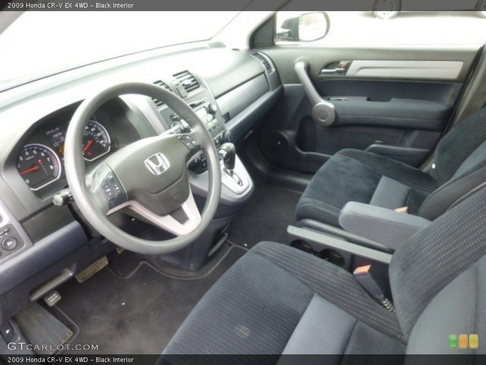 Black Interior Prime Interior for the 2009 Honda CR-V EX 4WD #78488397