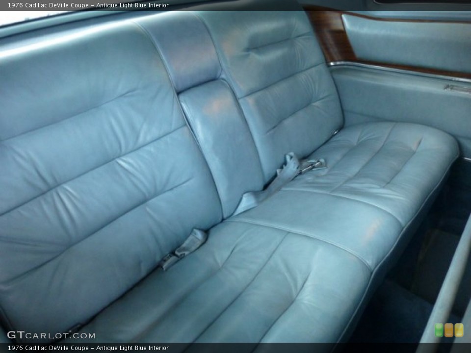 Antique Light Blue Interior Rear Seat for the 1976 Cadillac DeVille Coupe #78488615