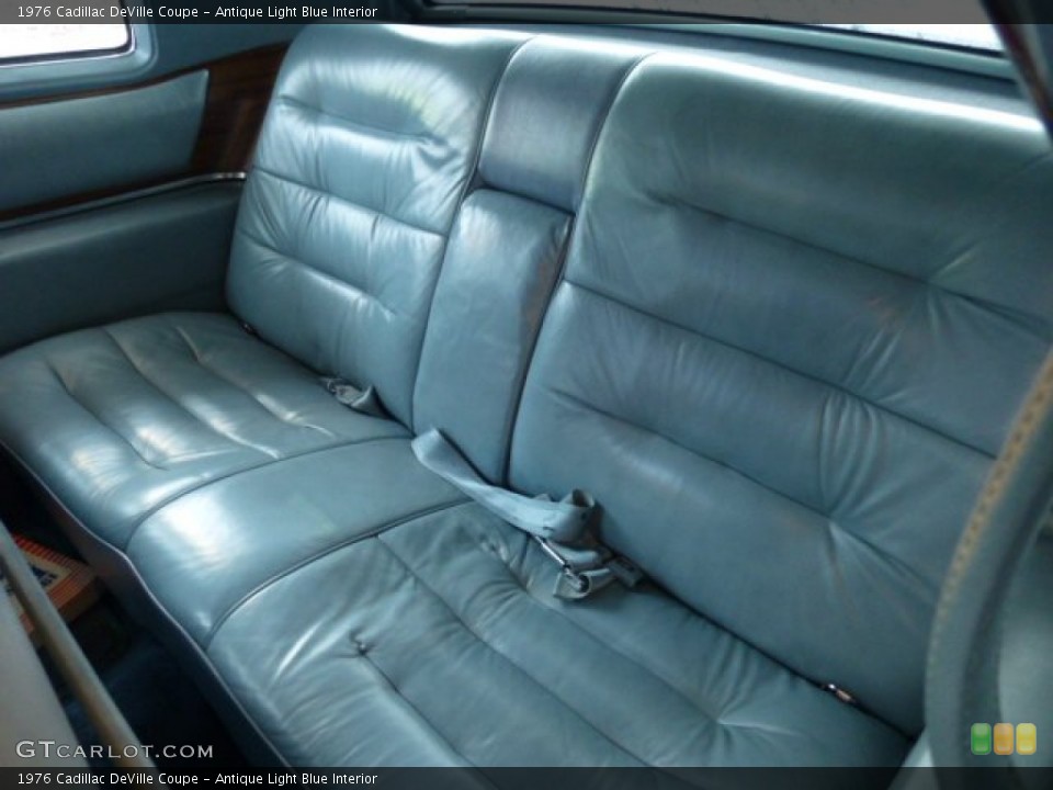 Antique Light Blue Interior Rear Seat for the 1976 Cadillac DeVille Coupe #78488639
