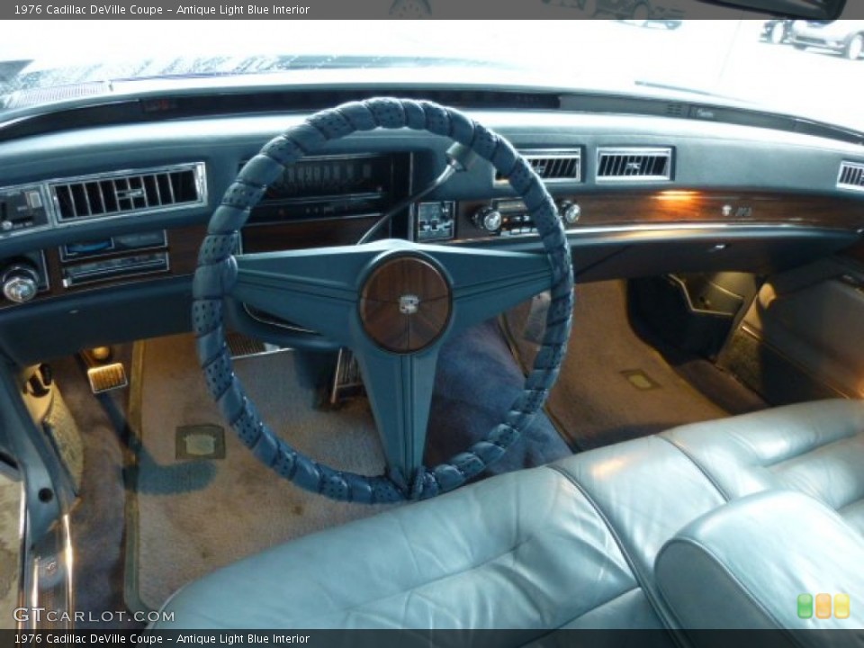 Antique Light Blue Interior Dashboard for the 1976 Cadillac DeVille Coupe #78488646