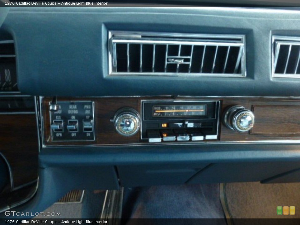 Antique Light Blue Interior Controls for the 1976 Cadillac DeVille Coupe #78488663
