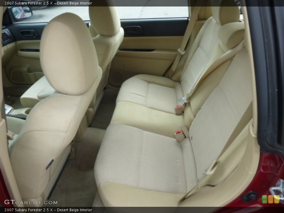 Desert Beige Interior Rear Seat for the 2007 Subaru Forester 2.5 X #78488705