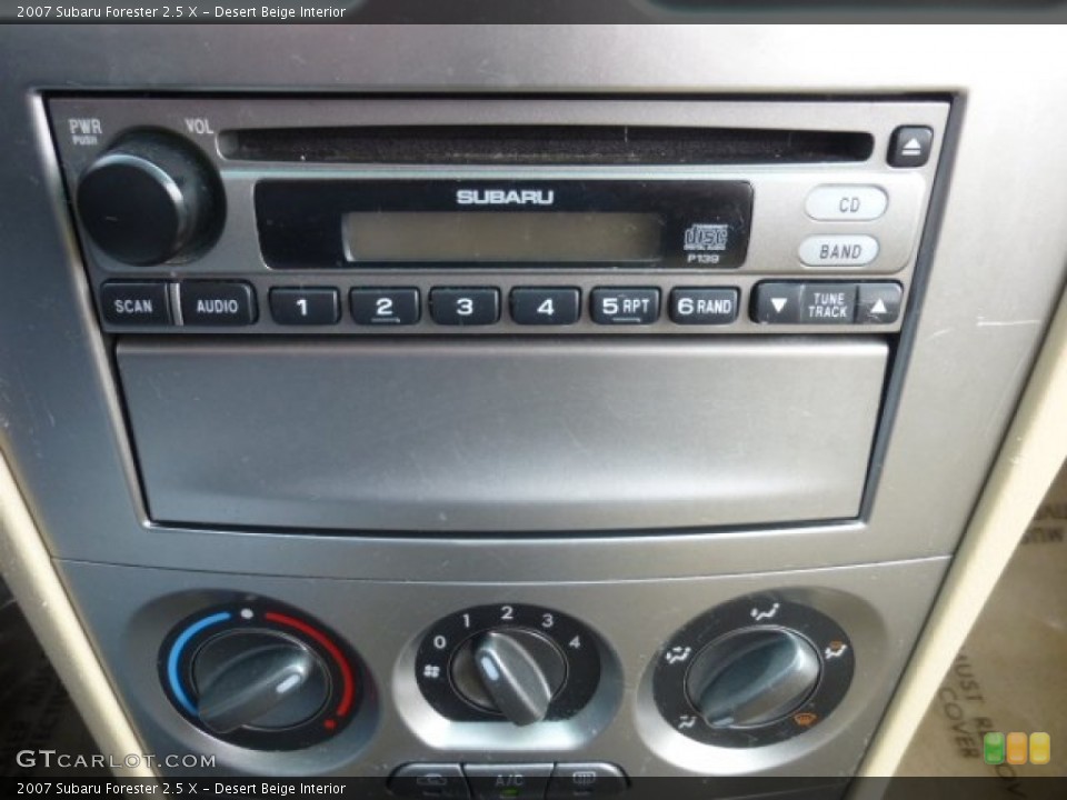 Desert Beige Interior Controls for the 2007 Subaru Forester 2.5 X #78488792