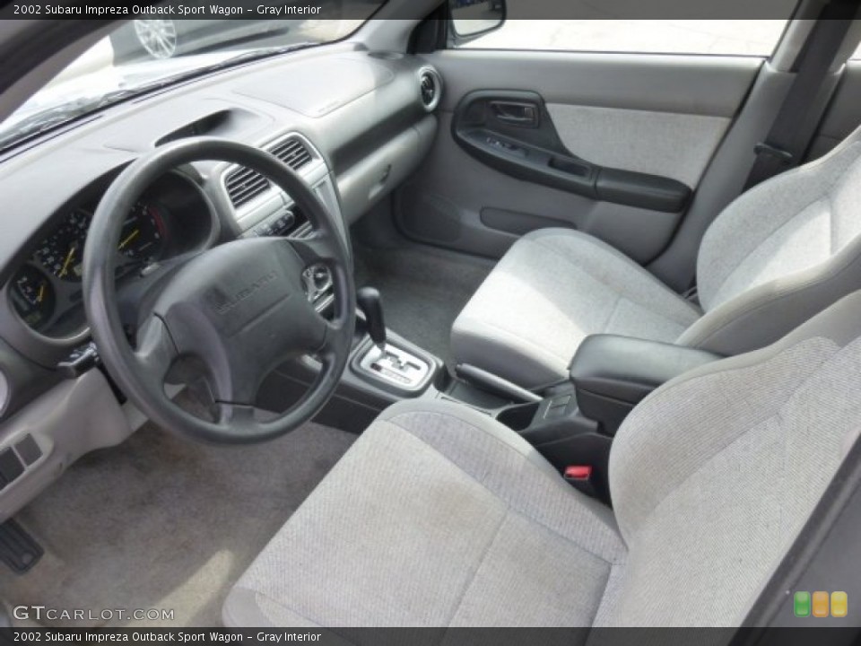 Gray Interior Prime Interior for the 2002 Subaru Impreza Outback Sport Wagon #78489537