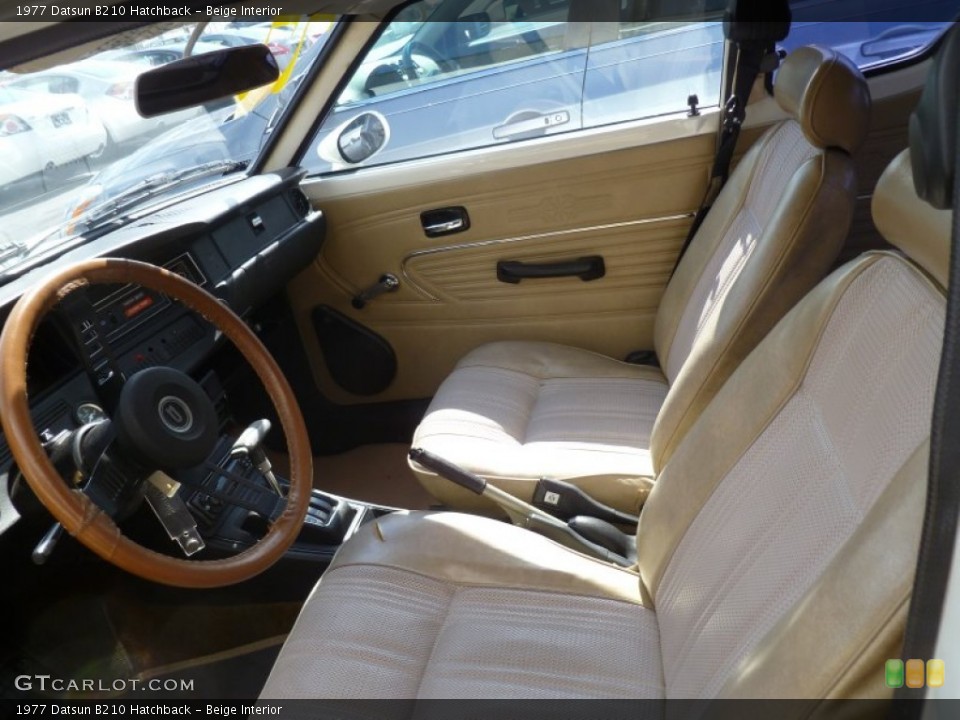 Beige Interior Photo for the 1977 Datsun B210 Hatchback #78490212