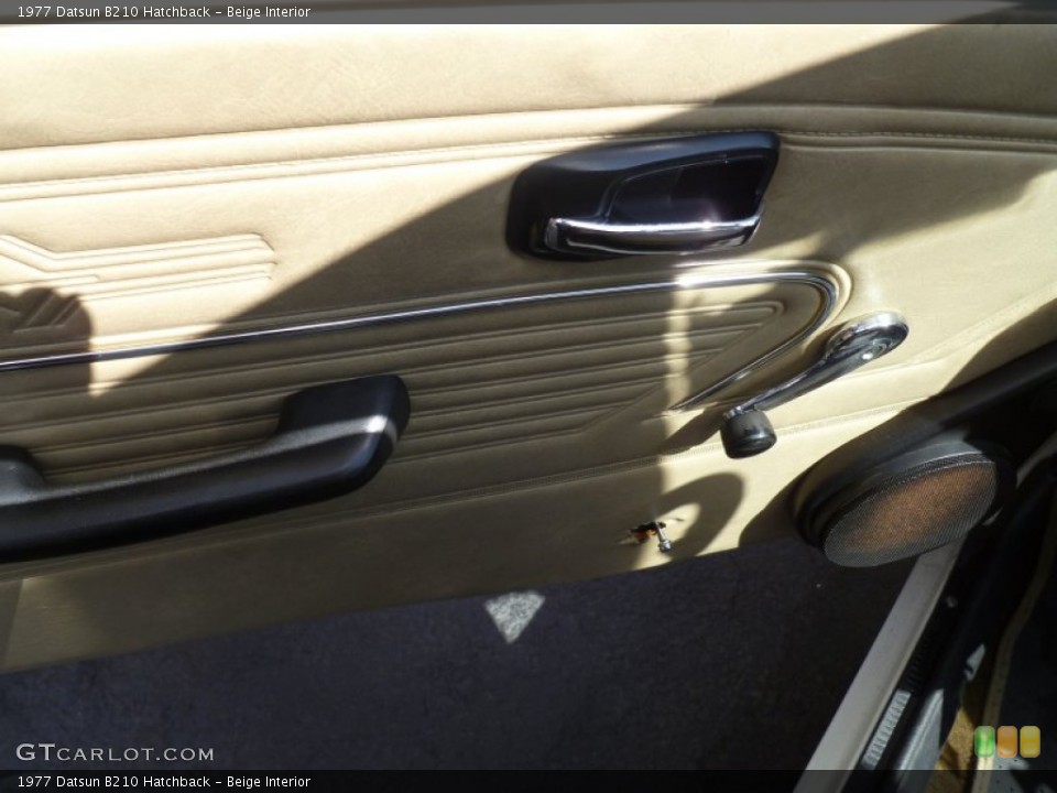 Beige Interior Door Panel for the 1977 Datsun B210 Hatchback #78490335