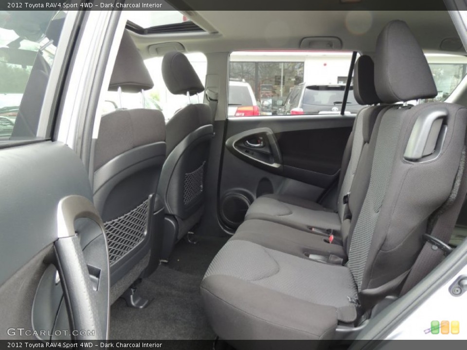 Dark Charcoal Interior Rear Seat for the 2012 Toyota RAV4 Sport 4WD #78490763