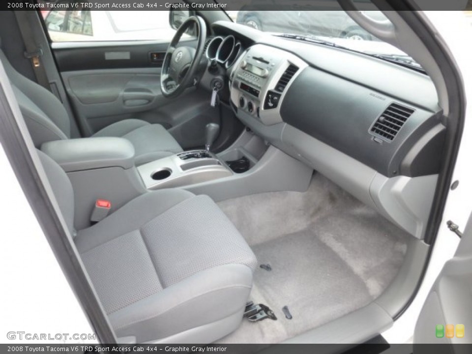 Graphite Gray Interior Photo for the 2008 Toyota Tacoma V6 TRD Sport Access Cab 4x4 #78491119