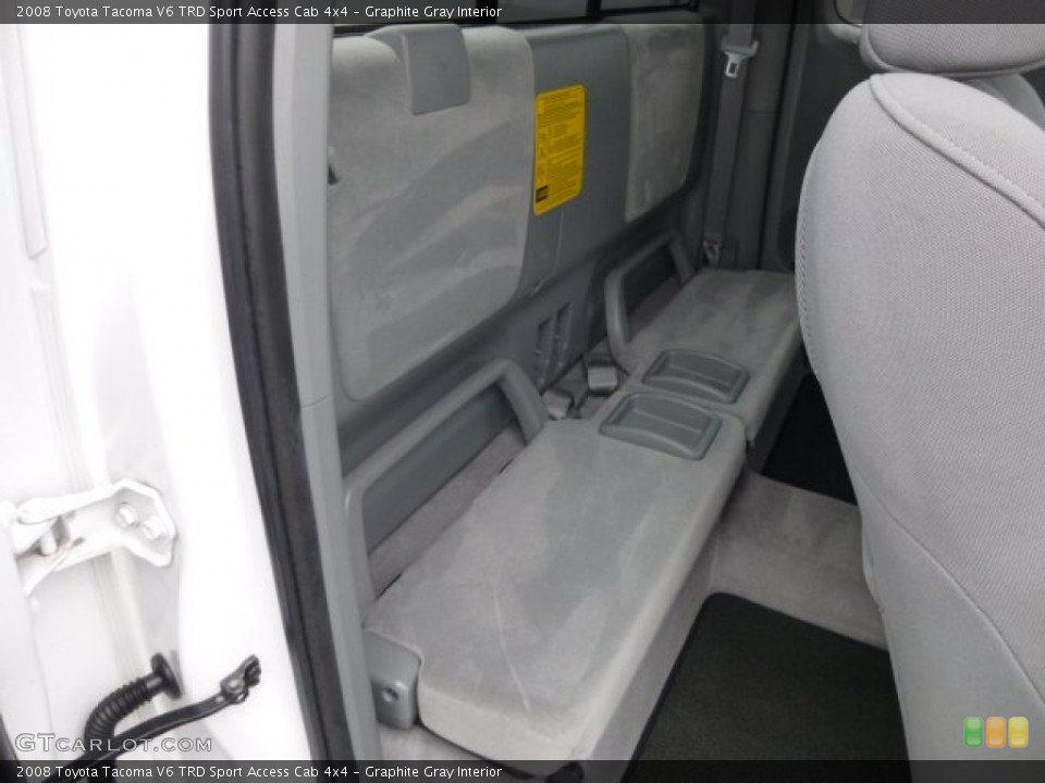 Graphite Gray Interior Rear Seat for the 2008 Toyota Tacoma V6 TRD Sport Access Cab 4x4 #78491177