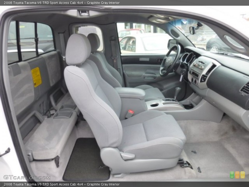 Graphite Gray Interior Photo for the 2008 Toyota Tacoma V6 TRD Sport Access Cab 4x4 #78491210