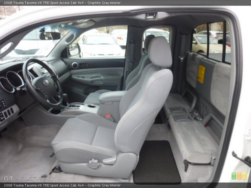 Graphite Gray Interior Photo for the 2008 Toyota Tacoma V6 TRD Sport Access Cab 4x4 #78491243